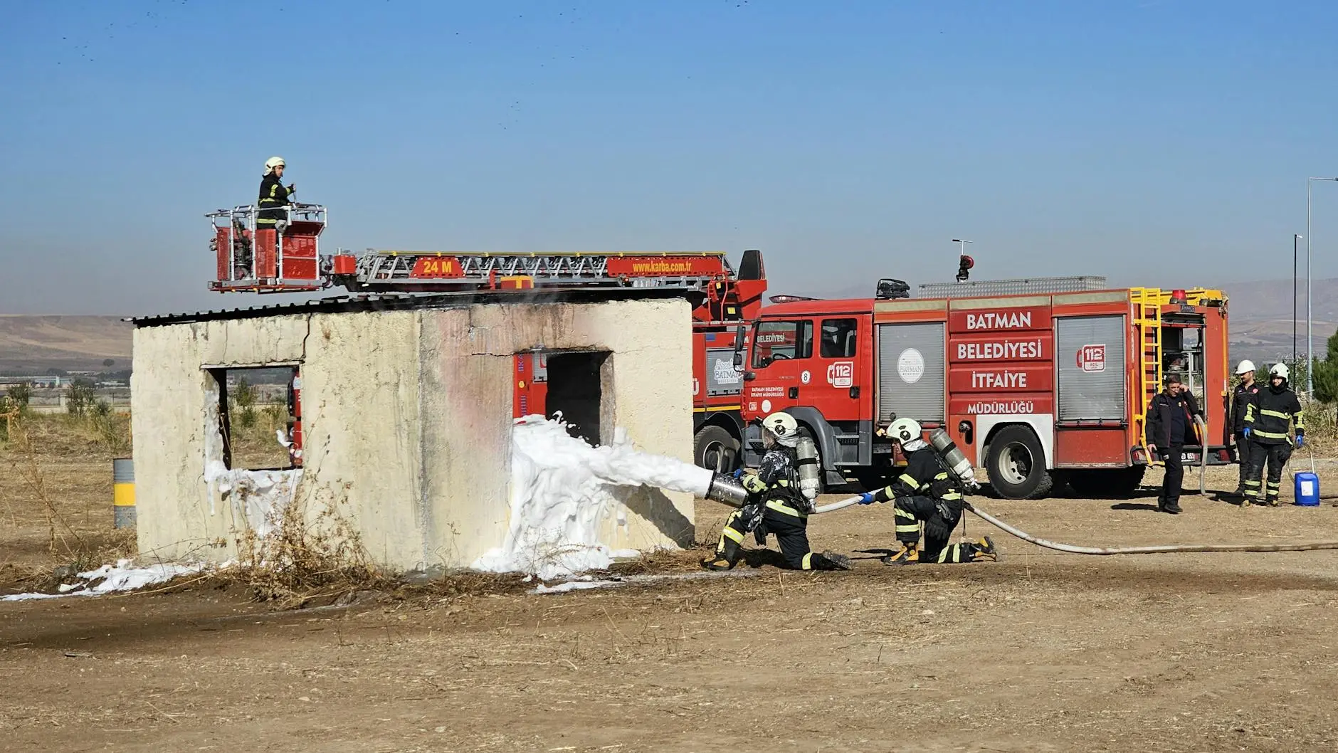 Formation sécurité incendie industrielle simulation extincteur