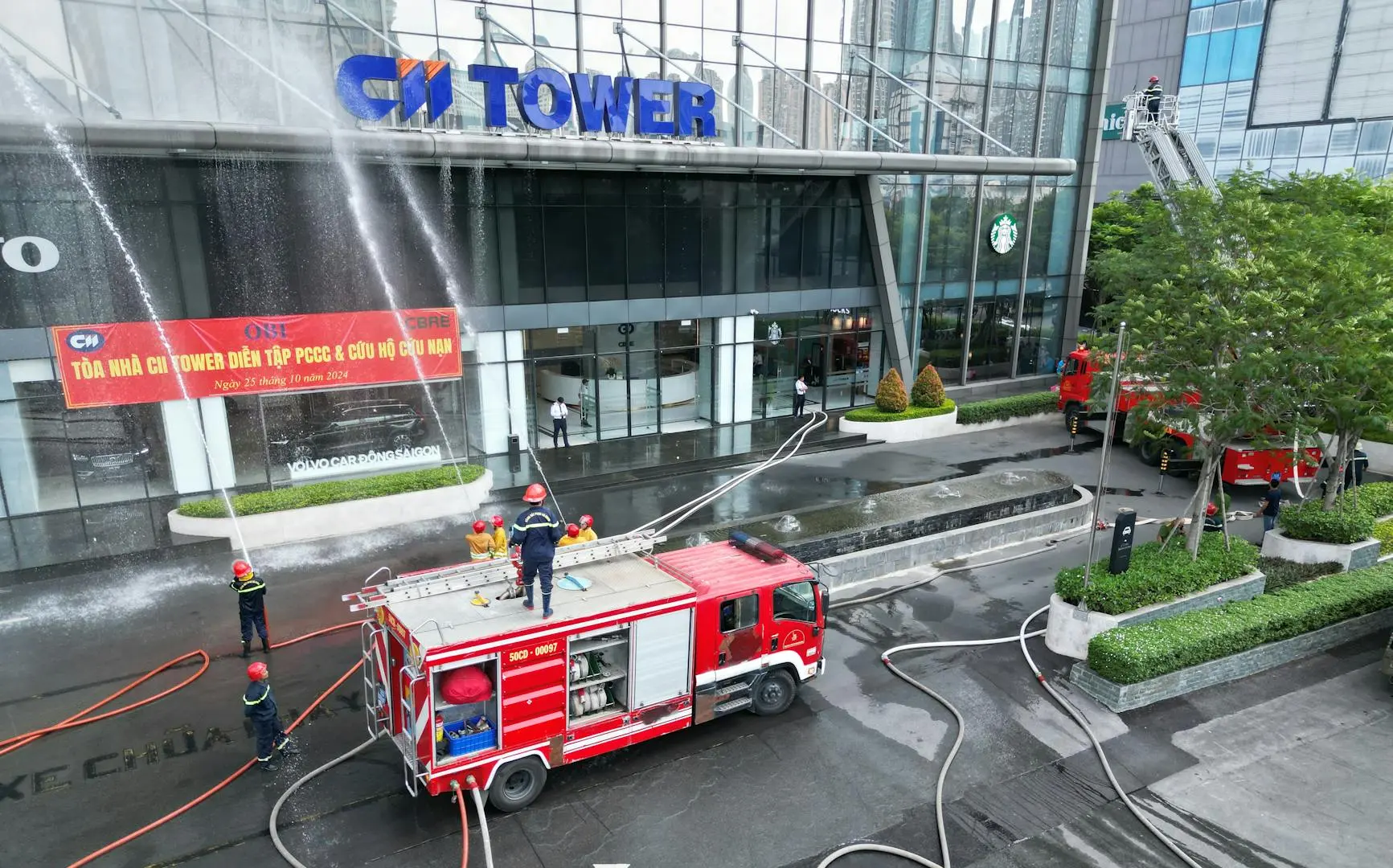 Exercice d'évacuation lors d'une formation risque incendie usine