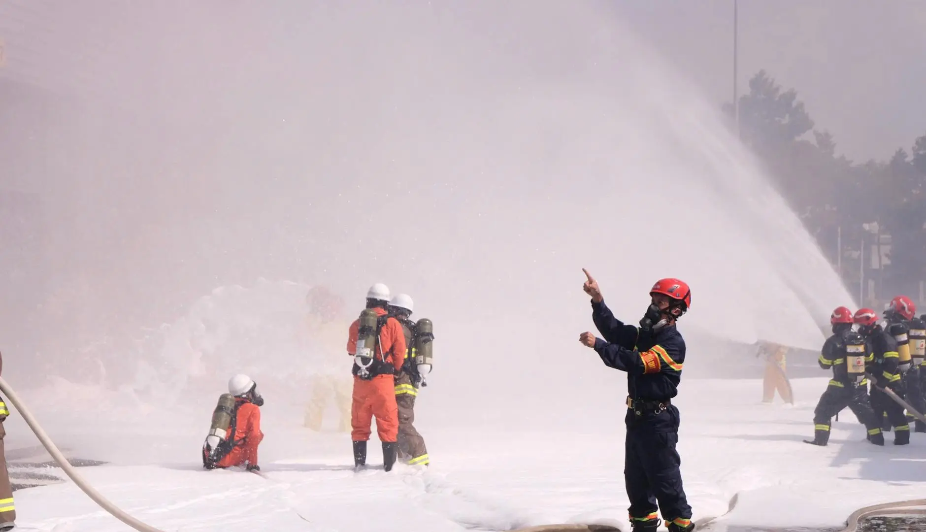 Formation évacuation incendie logistique avec générateur de fumée